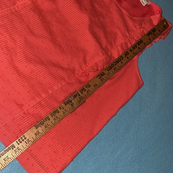 J.CREW FACTORY ruffle tank lined textured key hole button in back NEW size 10 - Picture 11 of 11